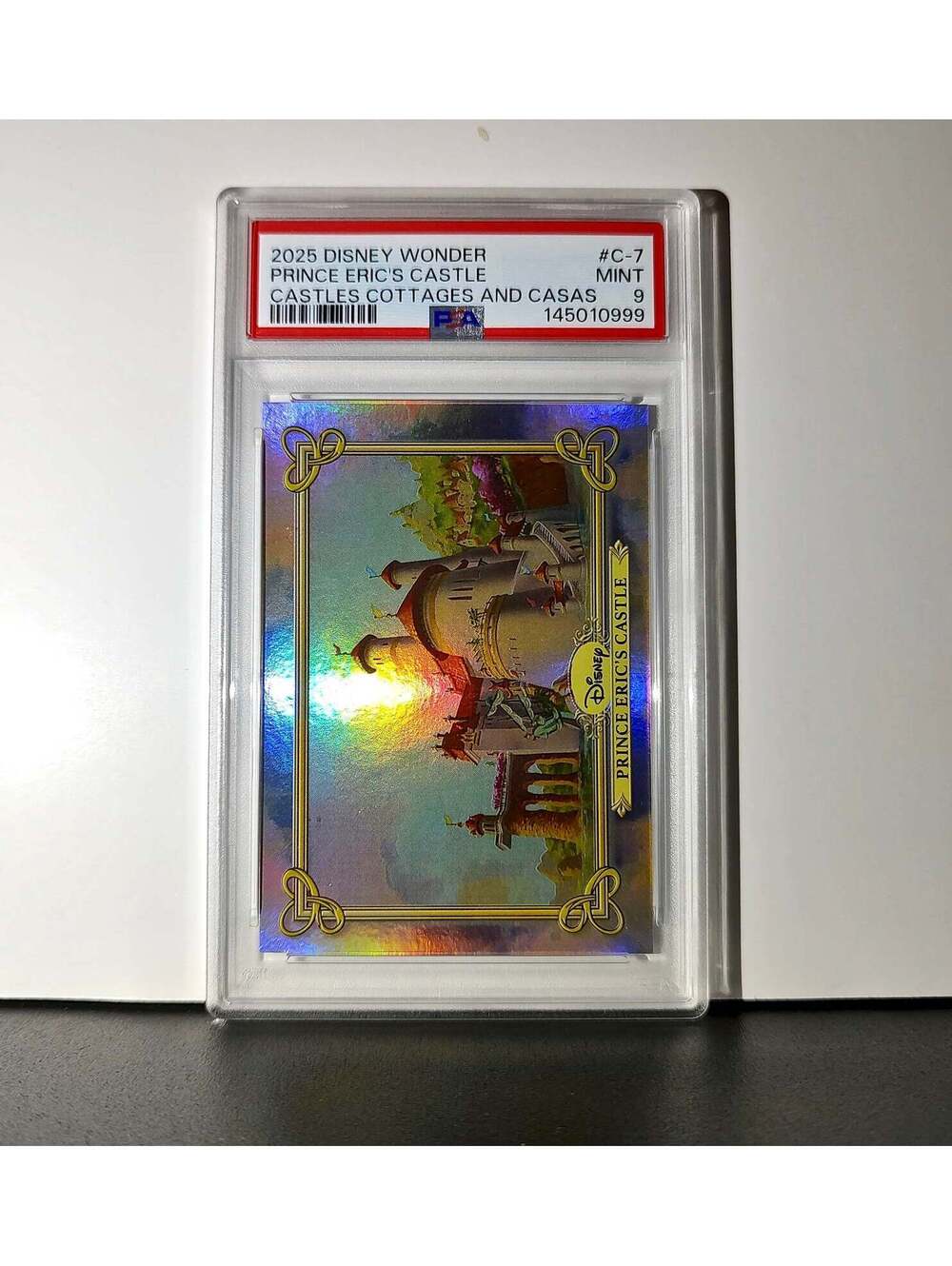 Prince Eric's Castle 2025 Topps Disney #C-7 The Little Mermaid PSA 9 Mint